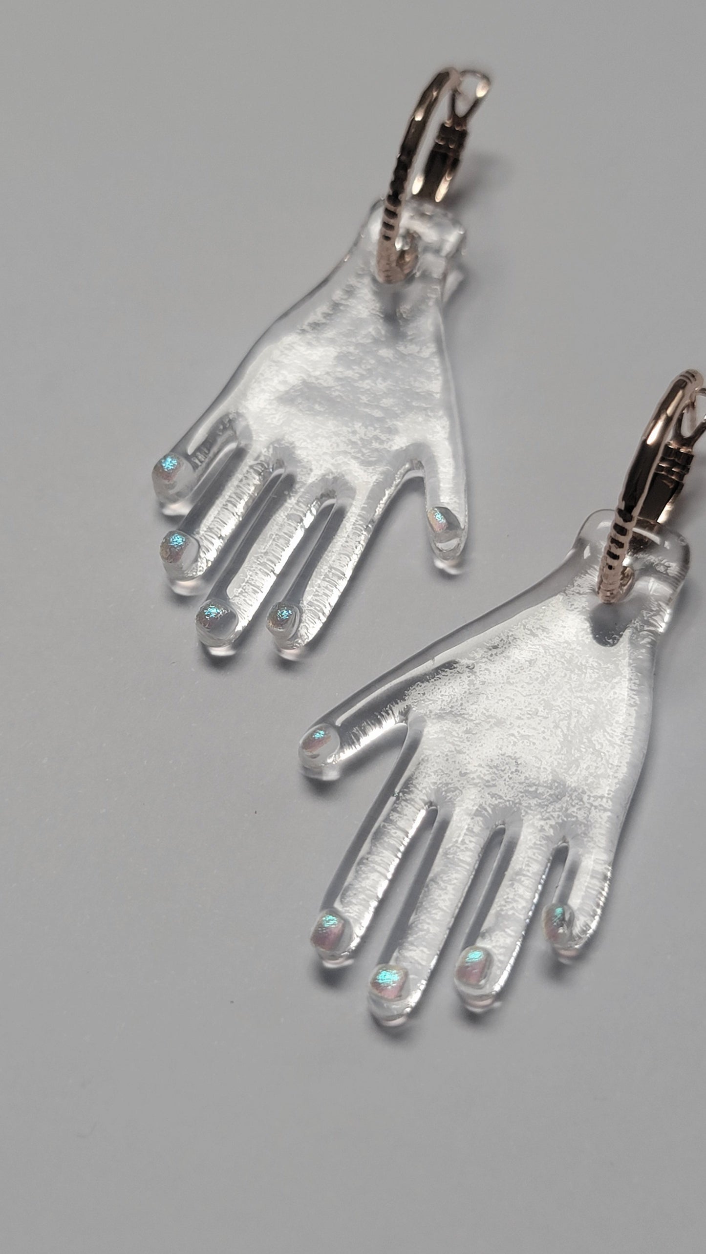 Manitas Transparentes Uñas Verdes