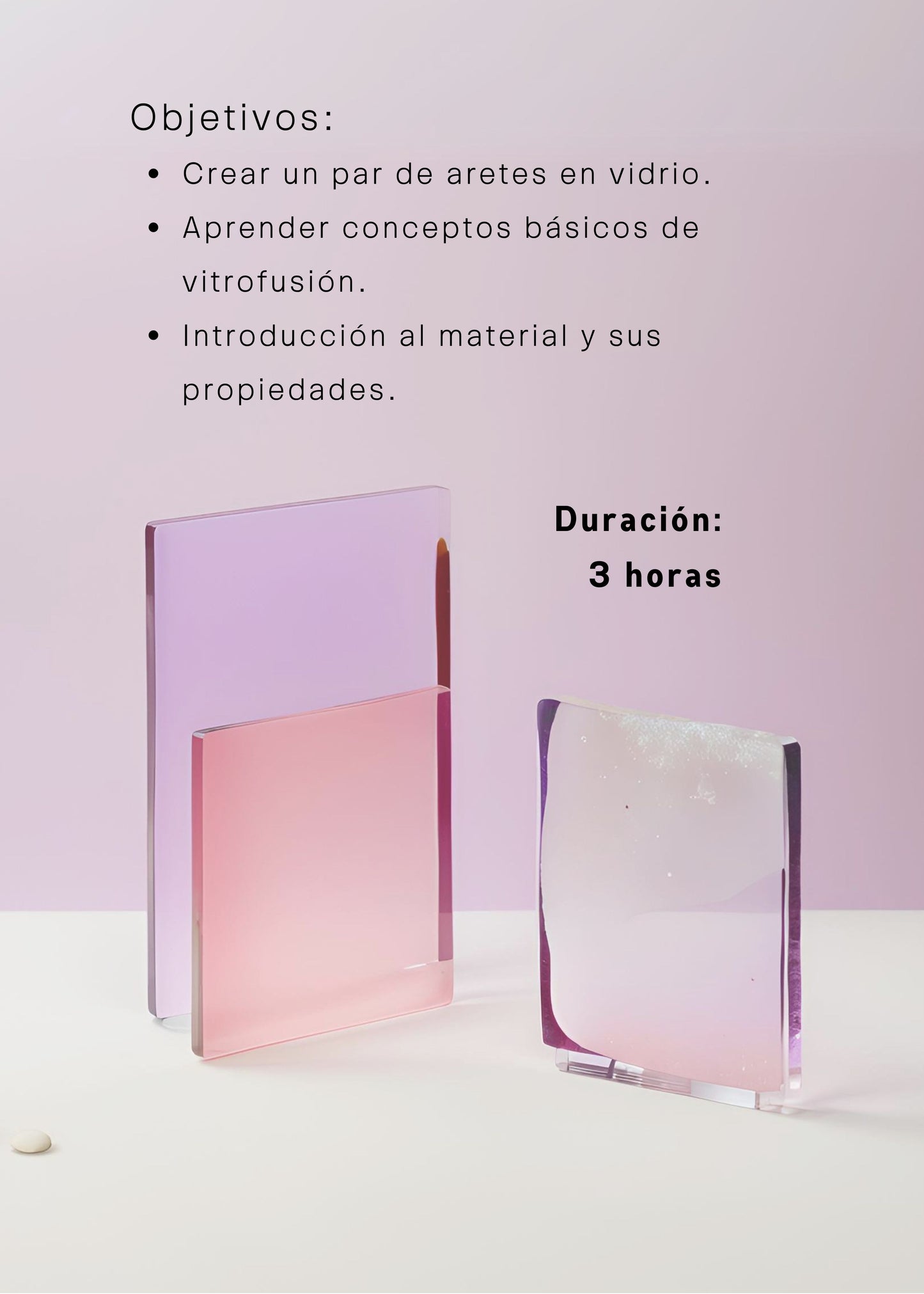 GLASS CLASS: Crea tus propios aretes. Sabado 9 de agosto