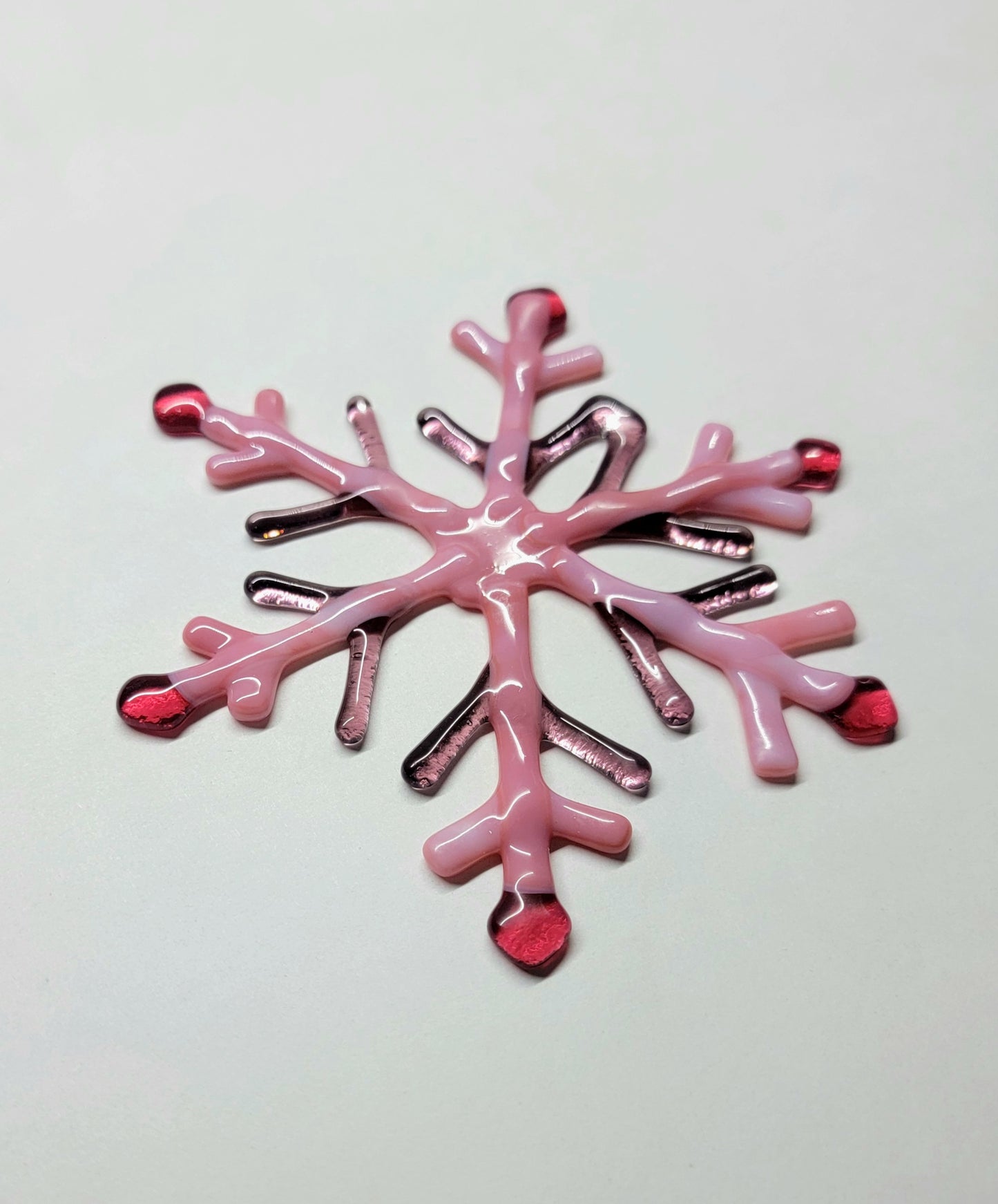 Copo de Nieve Navidad en Rosa