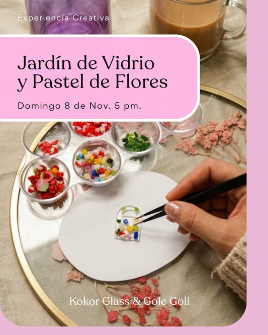 Experiencia Taller: Jardín de Vidrio y Pastel de Flores