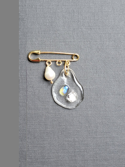 Pearly Glass Broche para Ropa